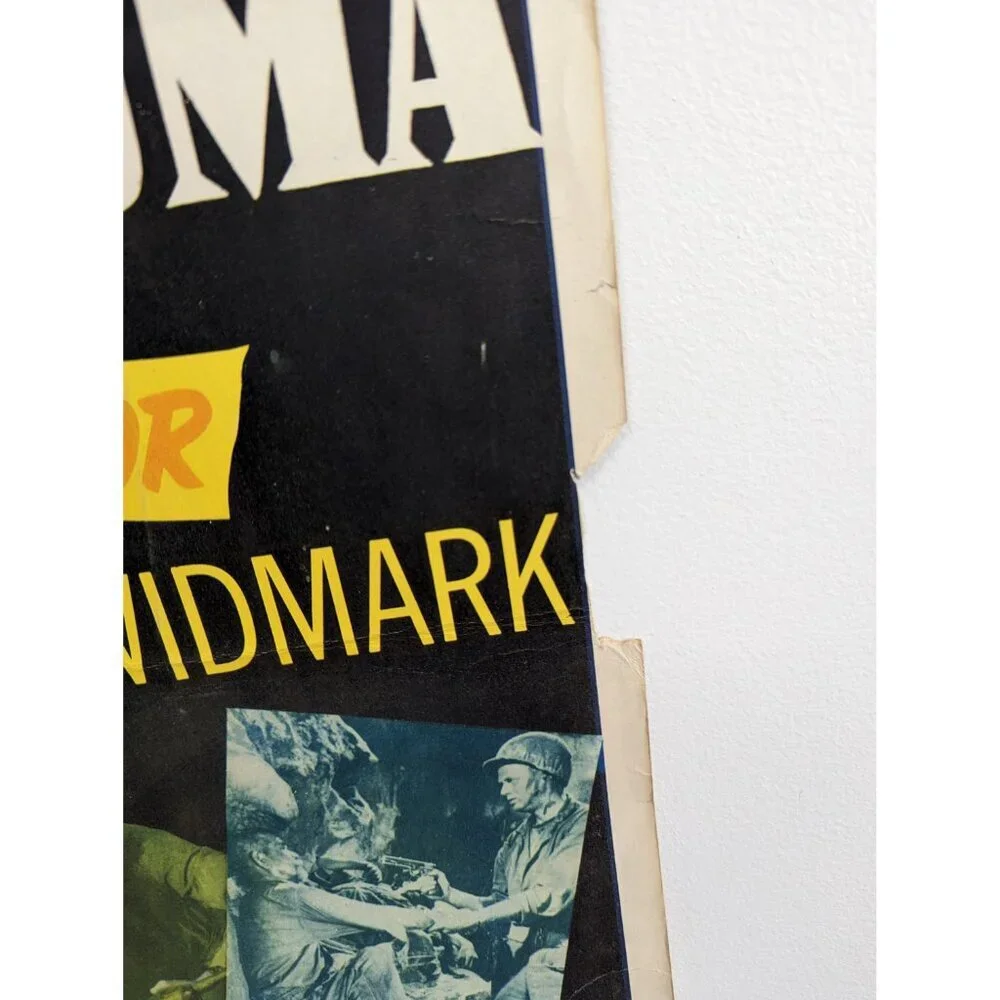 1951 Original 14x36 Halls Of Montezuma Movie theatre poster with Richard Widmark - Picture 6 of 10